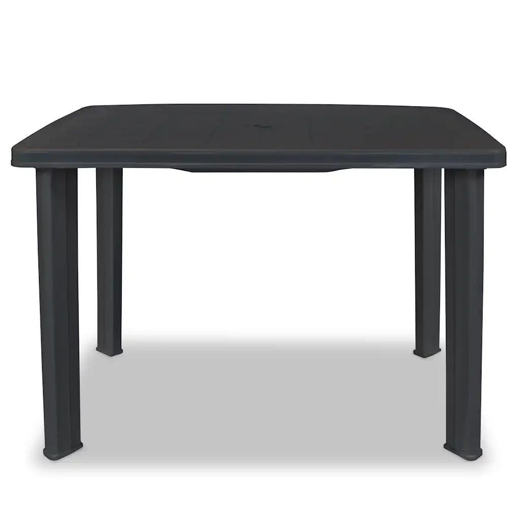 Tavolo da Giardino Antracite 101x68x72 cm in Plastica 43594