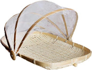 Borsa picnic in bamboe a mano - impermeabile e ideale per frutta, verdura e pane - stile 1 - 34 x 29 cm