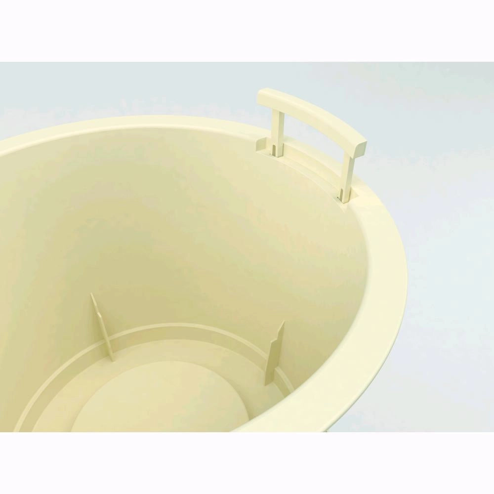 Vaso a Colonna Colore Antracite 38x85H cm in Plastica con contenitore estraibile