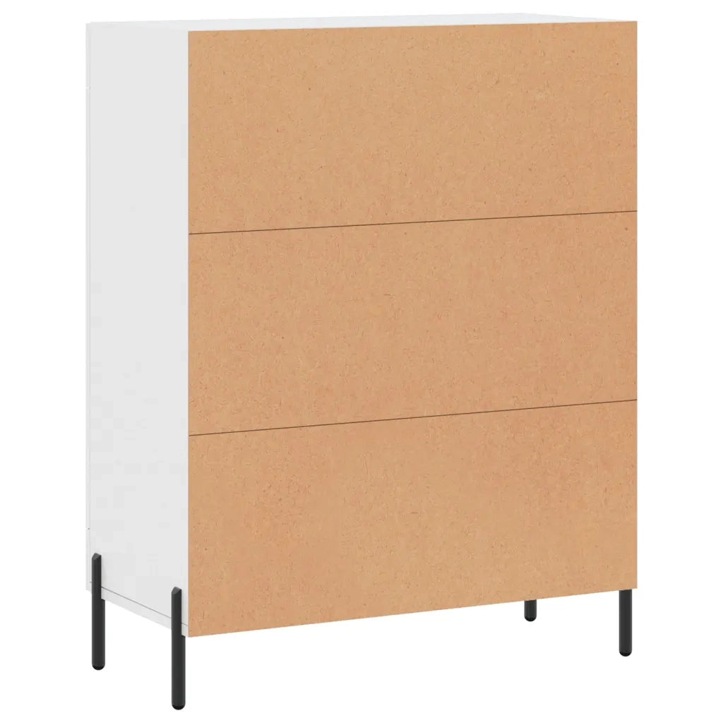 Credenza Bianca 69,5x34x90 cm in Legno Multistrato 830204