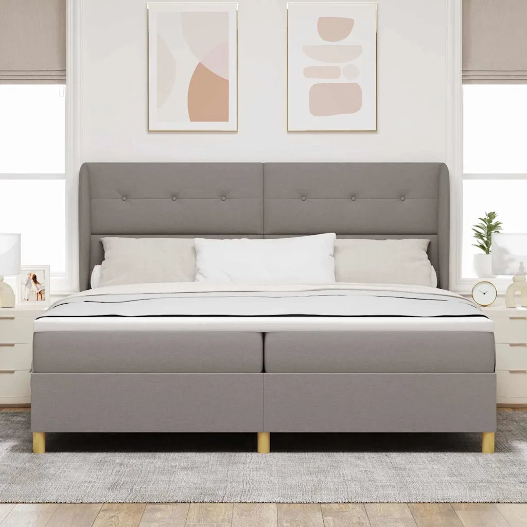 Letto a molle con materasso Talpa 200 x 200 cm Tessuto 3340778