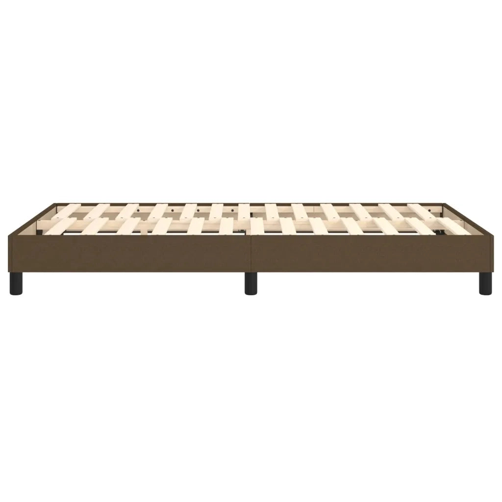 Giroletto senza Materasso Marrone Scuro 120x200 cm Tessuto