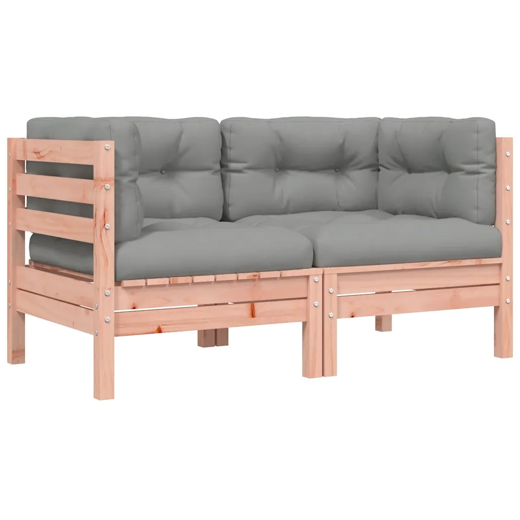 Divano componibile-Divani Angolari da Giardino Cuscini 2pz Legno Massello Douglas 883044