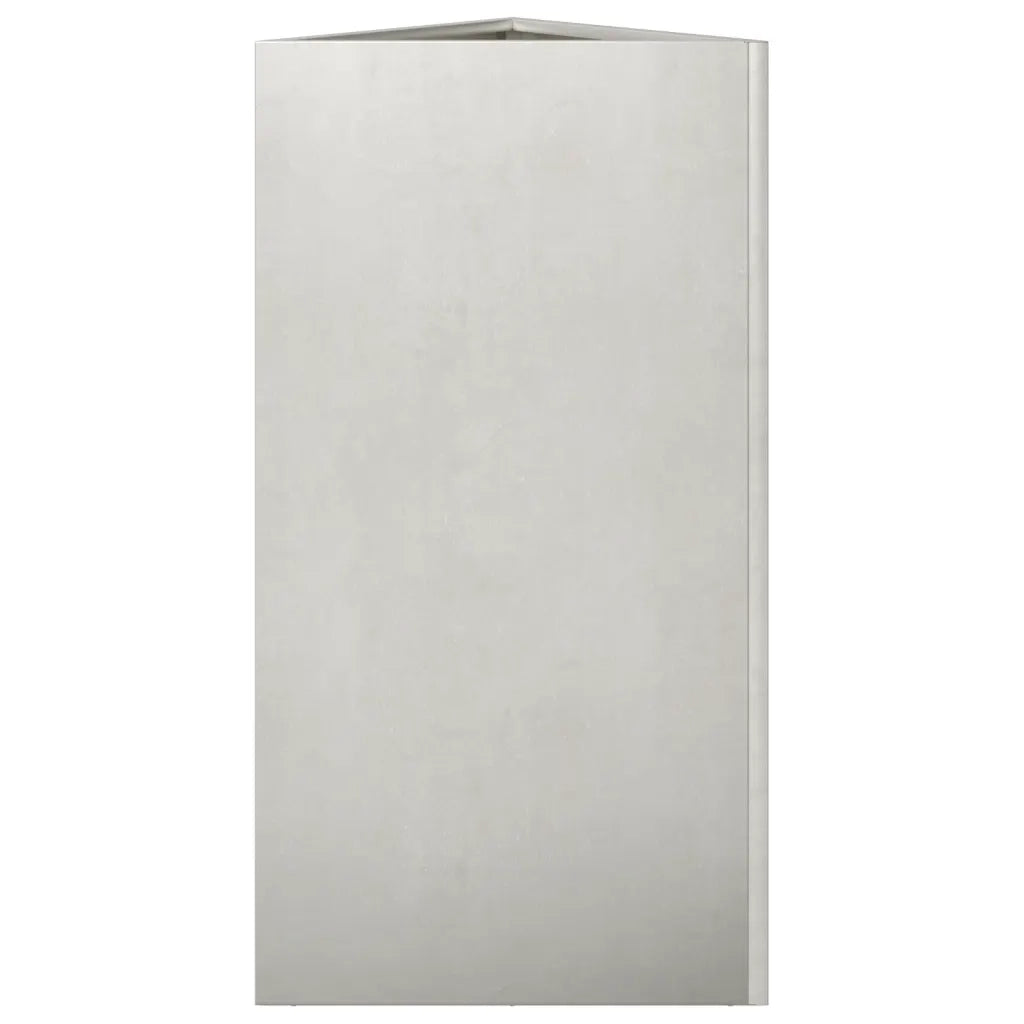 Fioriera da Giardino Triangolare 40x34,5x75 cm in Acciaio Inox 851165