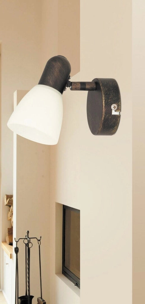 Applique Soma vetro E14 bronzo antico Rabalux 6591
