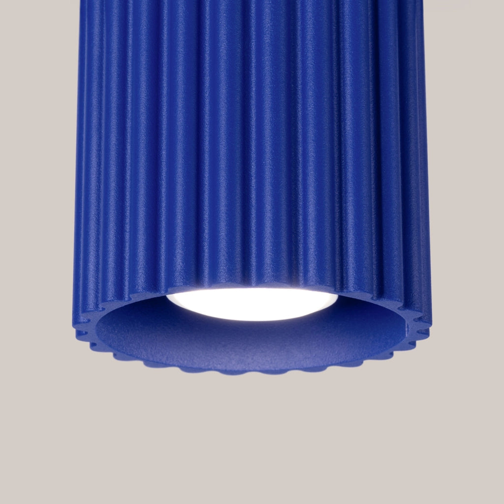 Spot soffitto VISTAO Pure Lume rotondo blu GU10 10cm