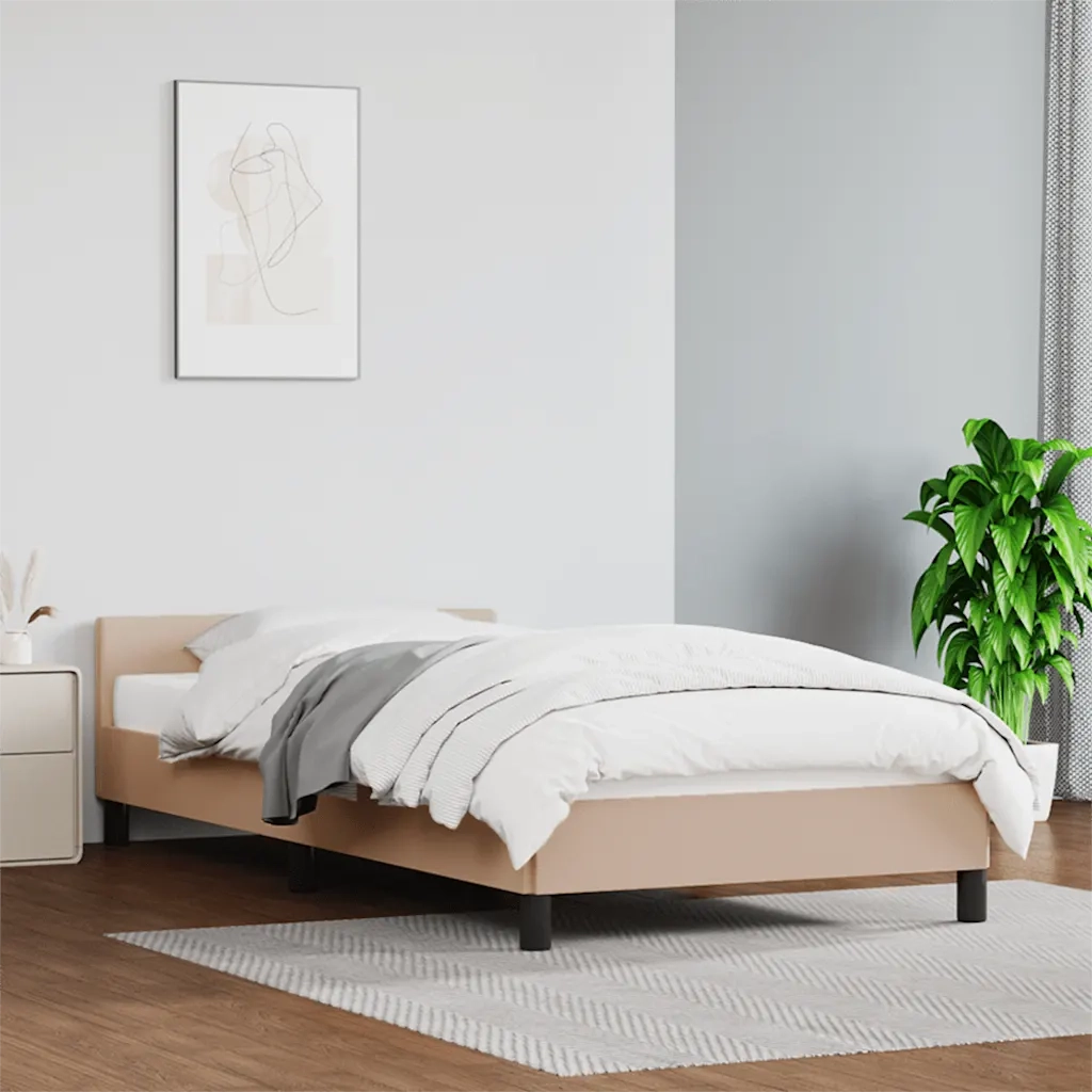 Giroletto con Testiera senza Materasso Cappuccino 90x200 cm