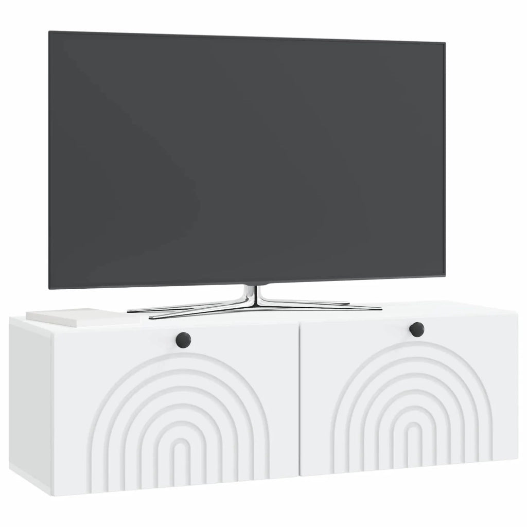 Mobile Porta TV da Muro Bianco 98 x 31 x 30 cm 898215
