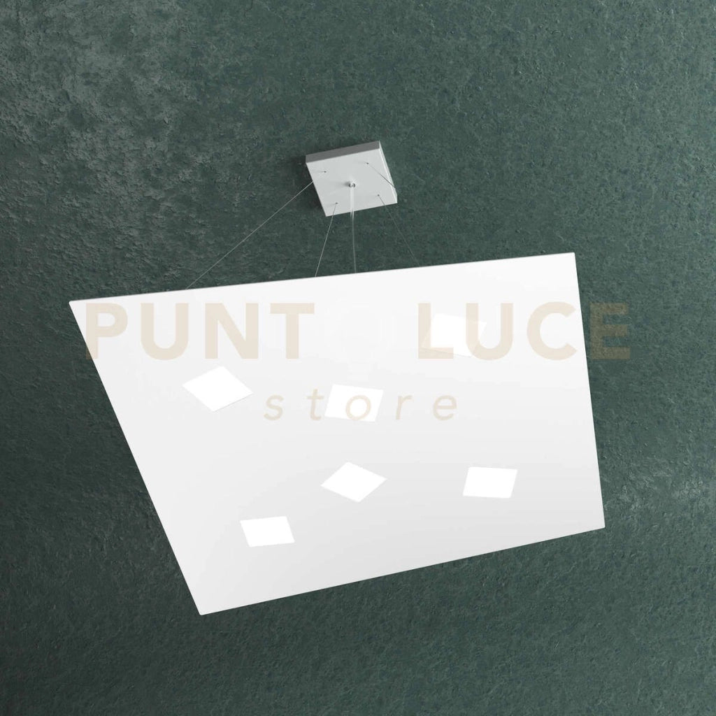 NOTE SOSPENSIONE 6+2 LUCI ATTACCO GX53 BIEMISSIONE BIANCO