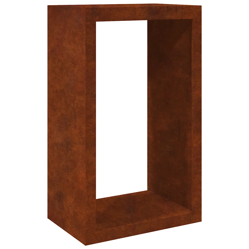 Rack per Legna da Ardere 60x40x100 cm in Acciaio Corten CFW7611642