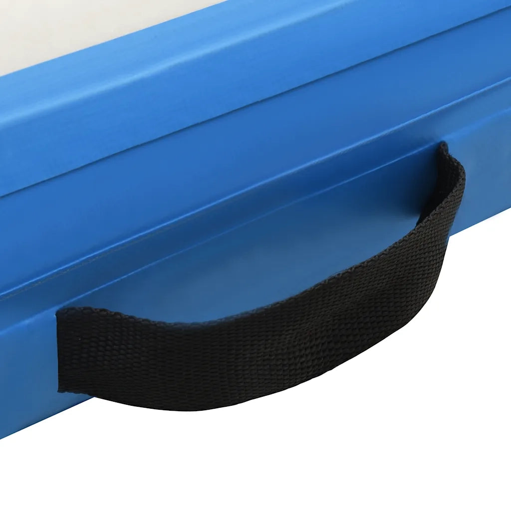 Tappeto Galleggiante Gonfiabile Blu e Bianco 300x300x15 cm