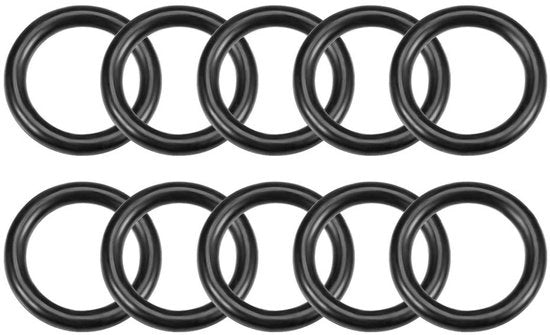 Set di gomme a nitrile - 10 pezzi - Afdichtingsset - Anelli di gomma - Supporti di distanza - 10 mm diametro esterno - Facile da installare - Gomme a dichtura