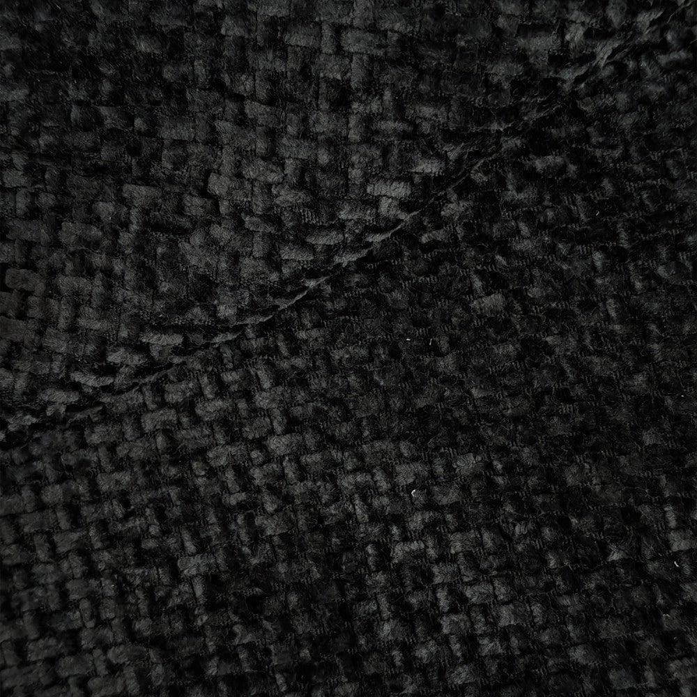 Divano angolare modulare ¨C Minimal ¨C nero tessuto imbottito 266cm