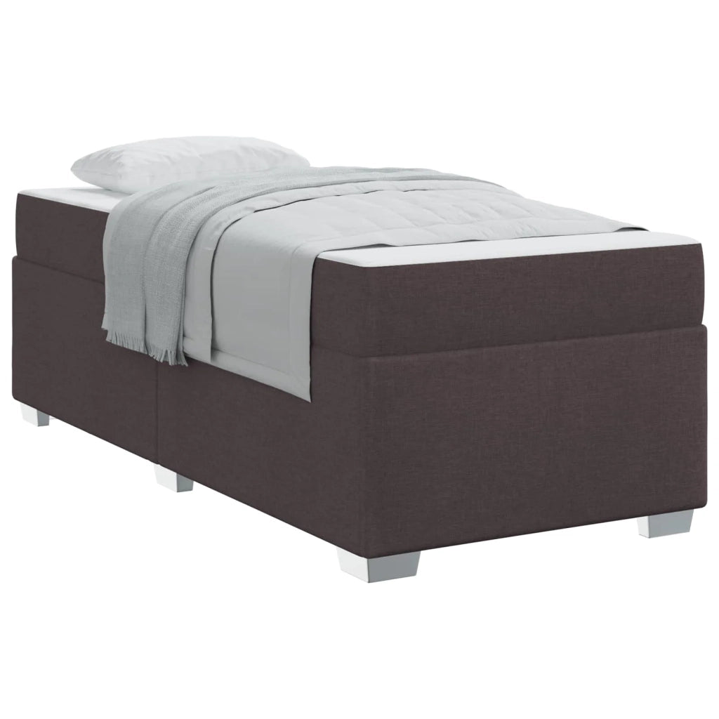 Struttura del letto Marrone Scuro 100 x 200 cm Tessuto 3399169