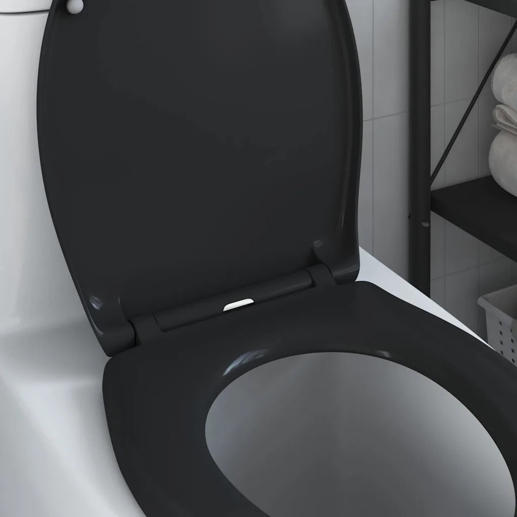 Sedile del WC Nero 47 x 37 x 4 cm Duroplast CFW7417667