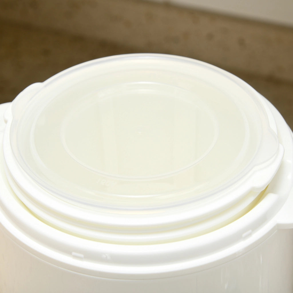 Yogurtera per Yogurt Greco 1,5L con Filtro ¨C Zephmum ¨C 19.5x17.5x21.4 cm Bianco
