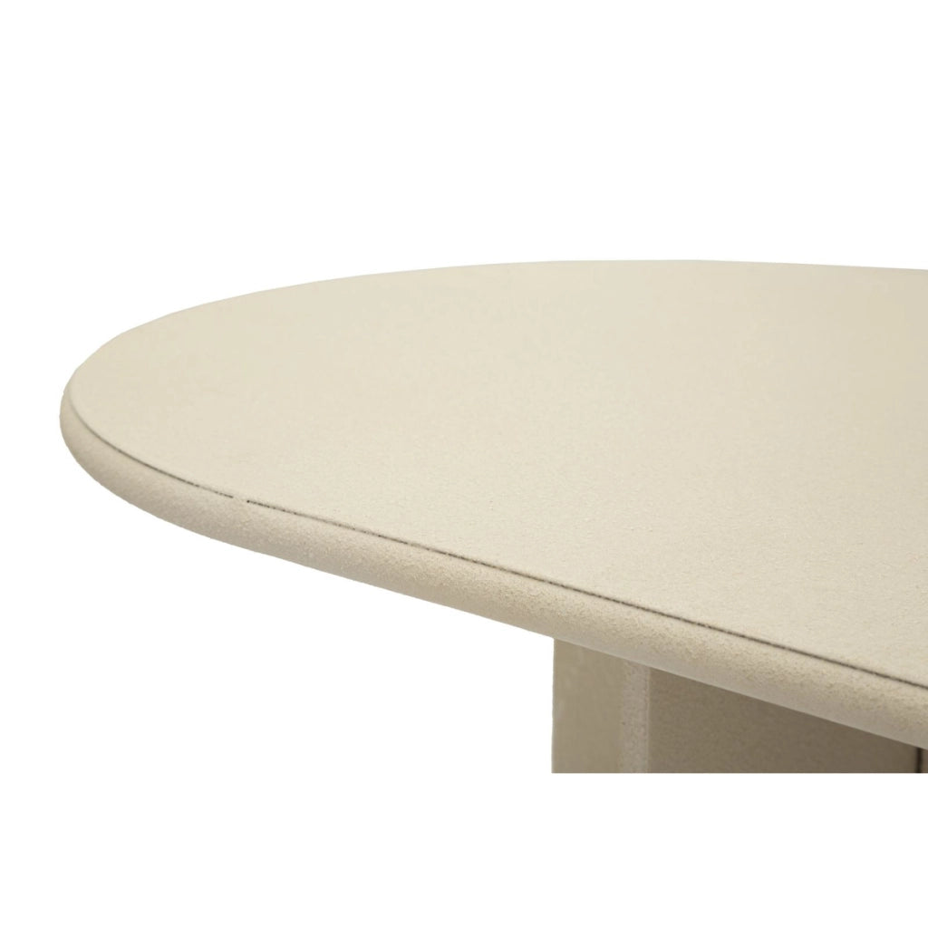 Console Dune in ferro color crema 120x40x75,5 cm