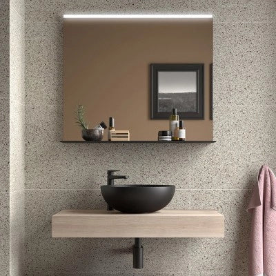 Mensolone bagno 80 cm sospeso in rovere bali - Sumo