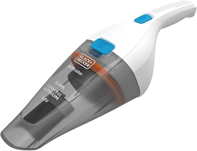 Aspirapolvere Portatile Senza Fili NVC115JL a Batteria Litio 3,6V Leggero e Compatto con Bocca Larga Black&Decker
