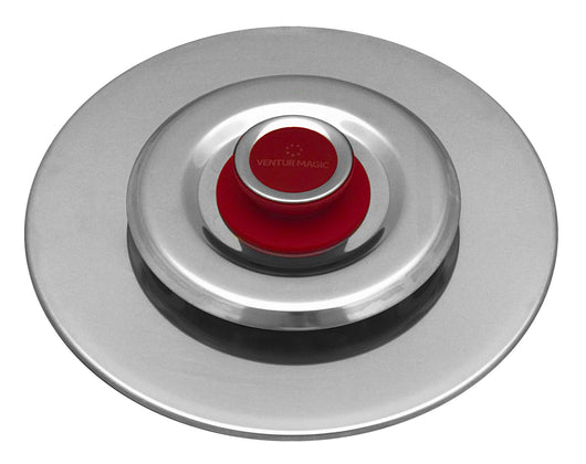 Coperchio Magico Antiodore Ø25 cm Ventur Magic in Acciaio Inox Pomolo in Bachelite Cooker Rosso