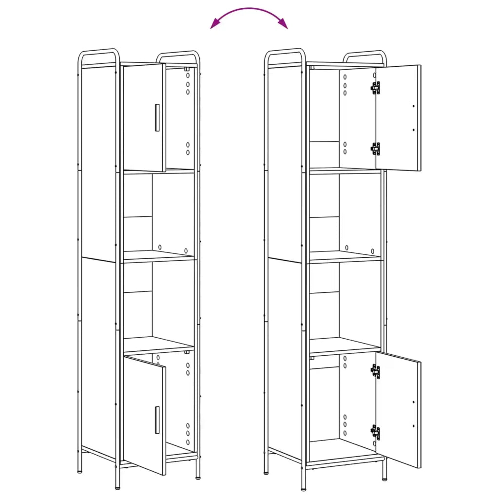 Mobile da Bagno Legno antico 46 x 36 x 181 cm 8014032