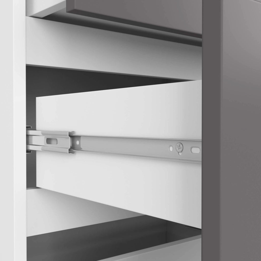 Libreria AKORD R60 Bianco, Grigio Grafite 60 cm 3 cassetti 60x35x180 cm