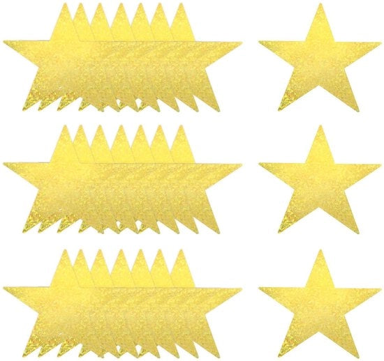 Decorazioni lasersteruitsparingen in carta doppia - 40 pezzi - 28 cm - confetti stellari in cartone - decorazioni per bacheca, parete, classe, festa.