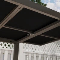 Tavolo da Giardino Allungabile da 160-240 cm per 6-8 Persone Rettangolare in Acciaio e Alluminio, Effetto Legno