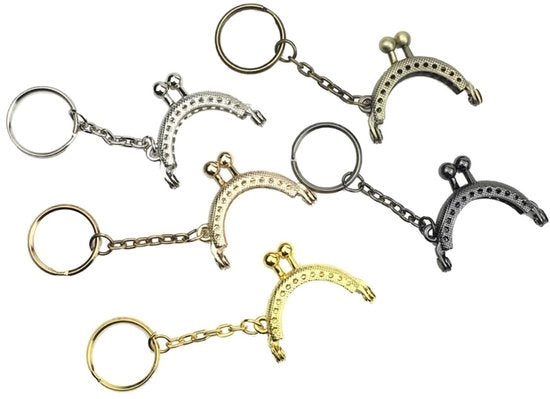 Portafoglio con chiusura a cerniera - Materiale di alta qualità - Design retrò - Confezione per borsa - Con gancio per chiavi - Utilizzo duraturo - Dimensione 4 cm - Portafoglio con chiusura a cerniera