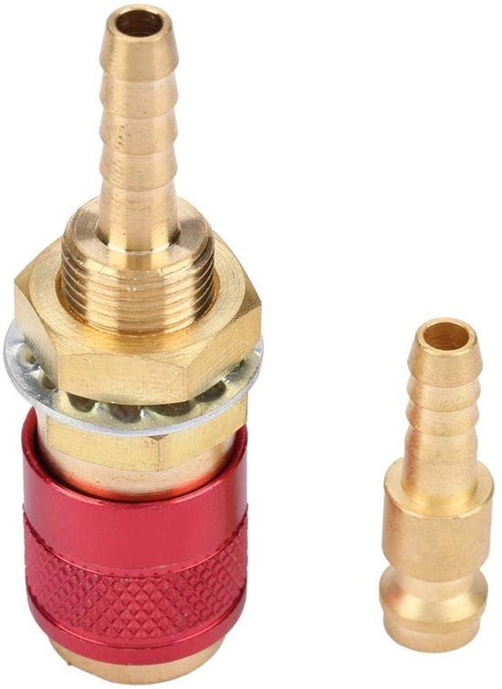 Connettore rapido di alta qualità in rame - Connettore a sfogo - Tubo da giardino - MIG/TIG lasto - Connettore rapido - Utilizzo duraturo

 Specifiche tecniche: 
 (se presenti)