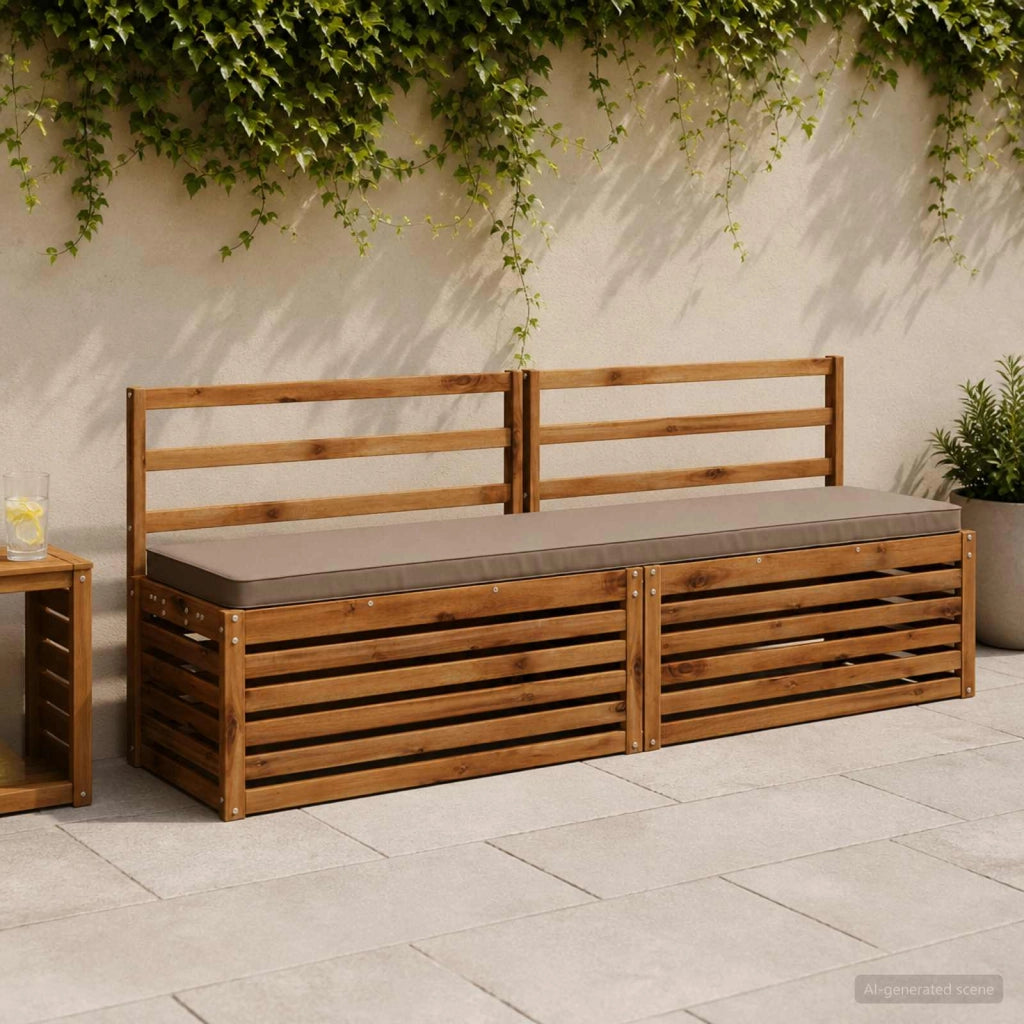 Cuscini per Panchina a 2 Pezzi VUGHT 2 pz 100% Poliestere 951521