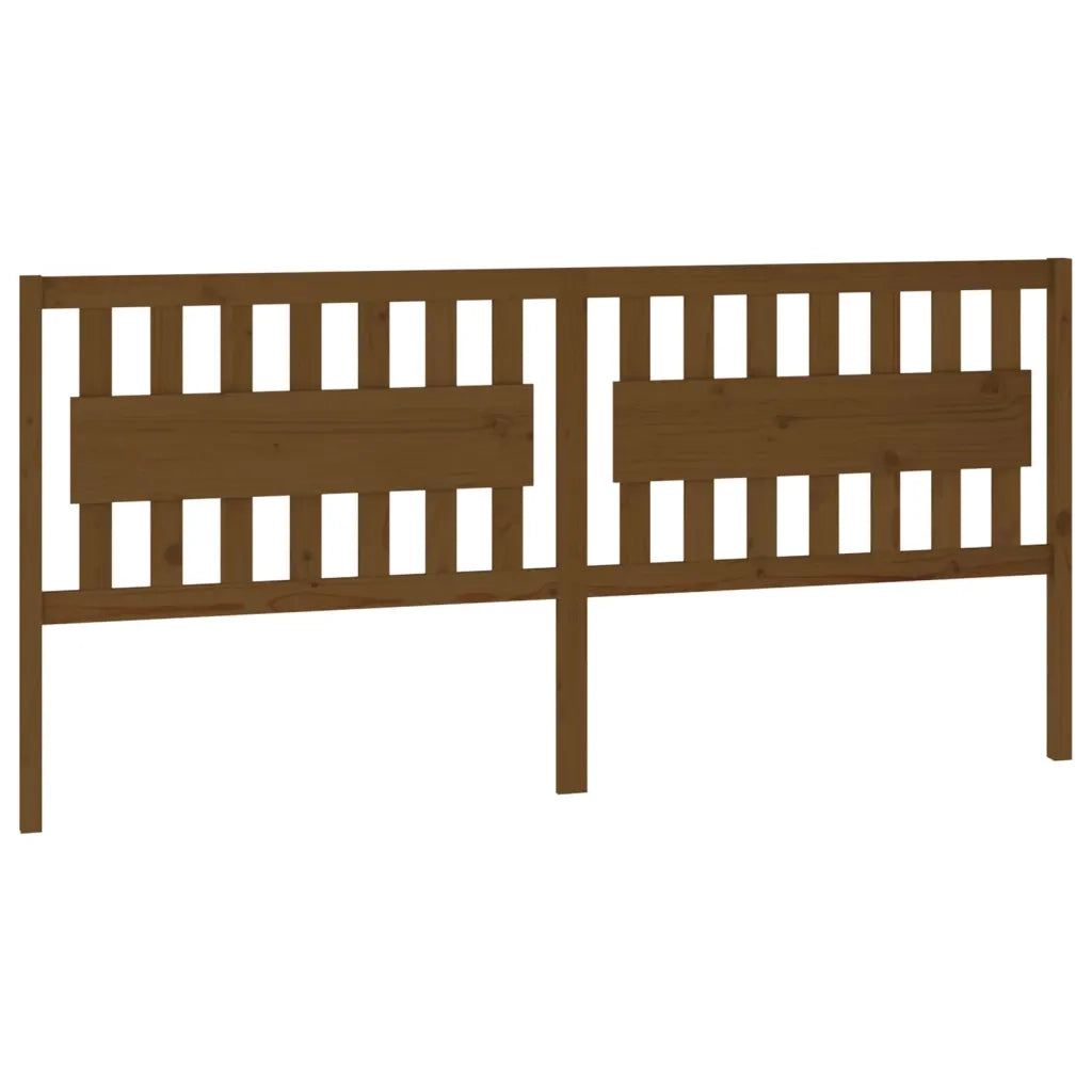Testiera per Letto ambra 205,5x4x100 cm Legno Massello di Pino 818593