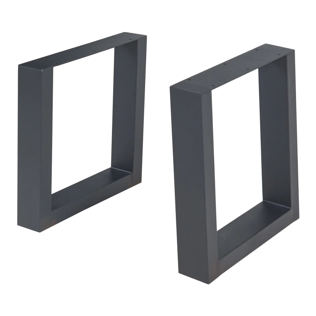 Set di 2 gambe per tavolo mobili moderni design originale fai da te acciaio 40 x 43 cm nero 03_0009675