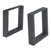 Set di 2 gambe per tavolo mobili moderni design originale fai da te acciaio 40 x 43 cm nero 03_0009675