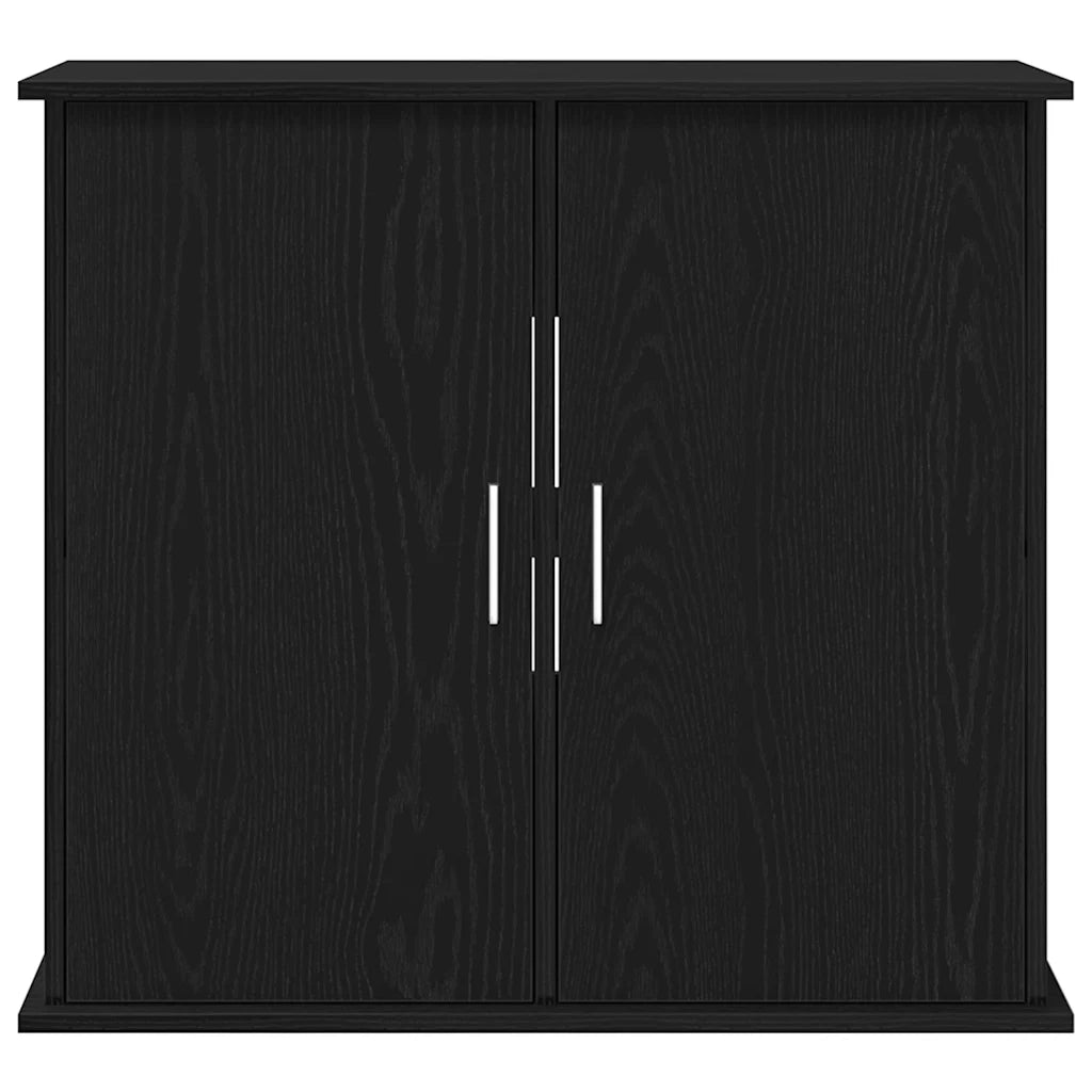 Supporto per acquario in rovere nero 81x36x73 cm in legno ingegnerizzato 862155