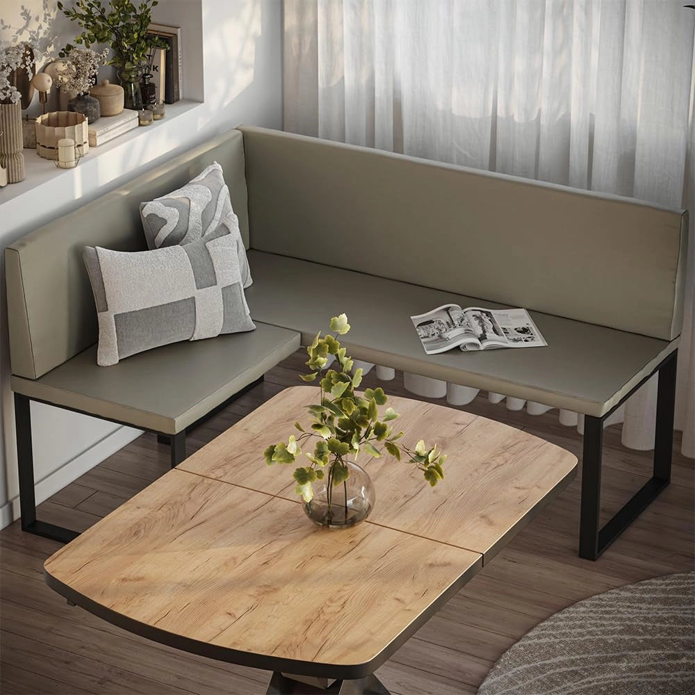 Vicco panca ad angolo Ravon, Cachemire, 120 x 150 cm