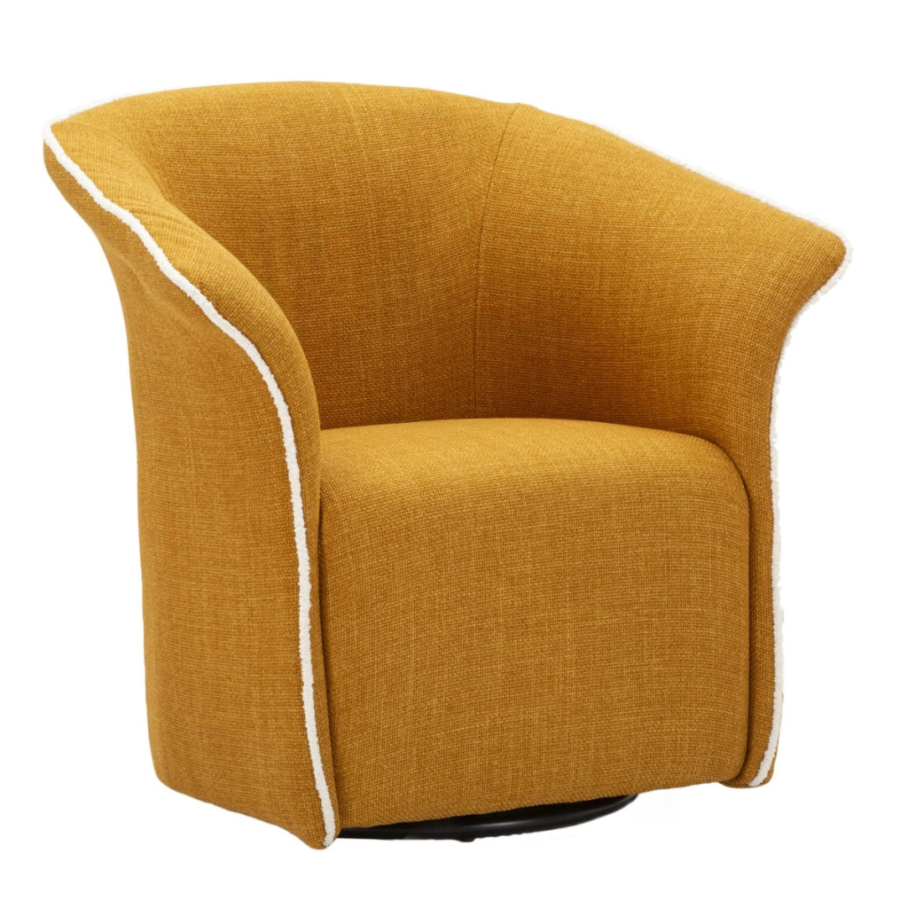 Poltrona VKH714, Giallo, Metallo, 80x83,5x66 cm