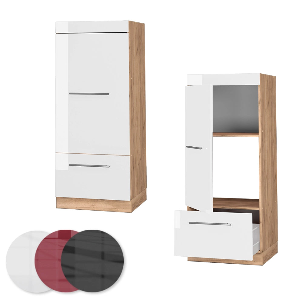 Vicco Set mobili bagno Bianco lucido 60 cm