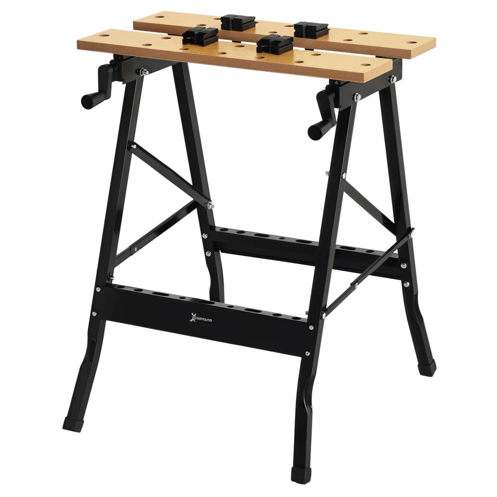 Tavolo da lavoro pieghevole portatile ¨C zephmum ¨C MDF ferro 56x62x75 cm nero