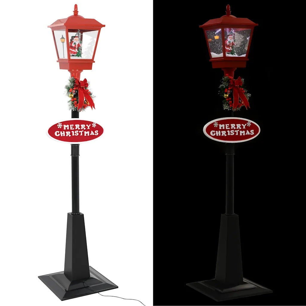 Lampione di Natale con Babbo Natale 180 cm LED 284339