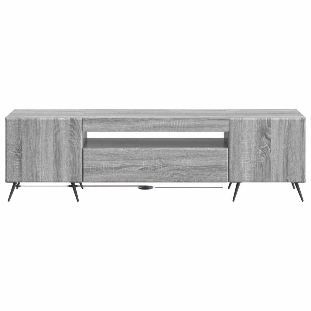 Mobile TV LED Sonoma grigio Legno ingegnerizzato 897571