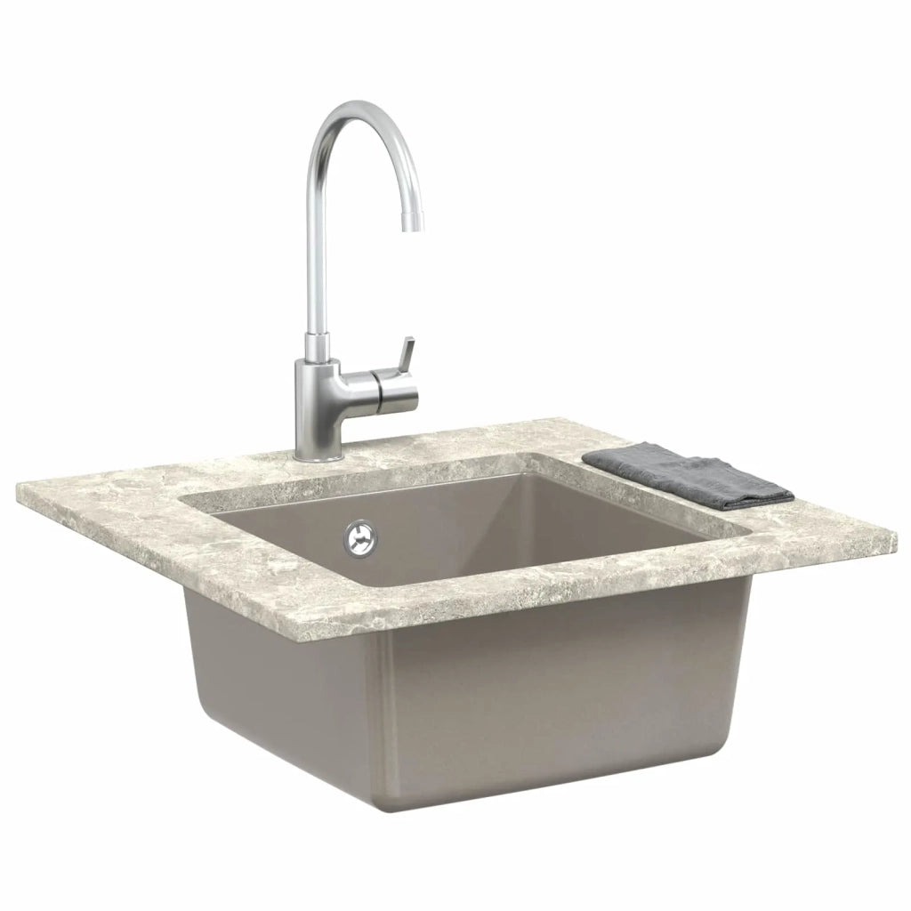 Lavello Grigio 430 x 460 mm 80% Quarzo e 20% Resina CFW2111123