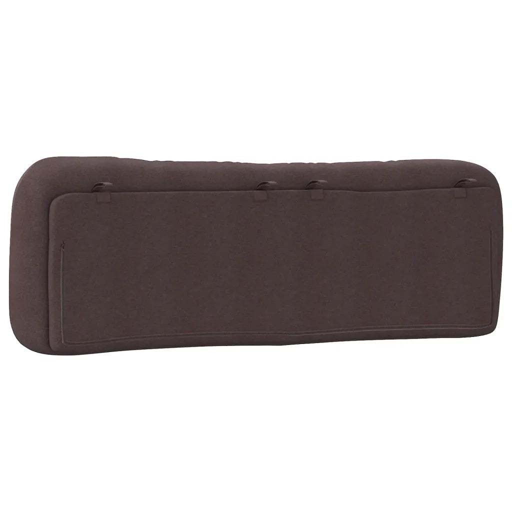 Cuscino Testiera Hvar Marrone Scuro 160 cm in Tessuto 374591