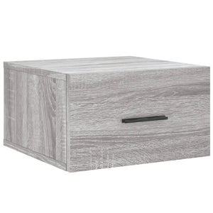 Comodino a Muro Grigio Sonoma 35x35x20 cm 829864