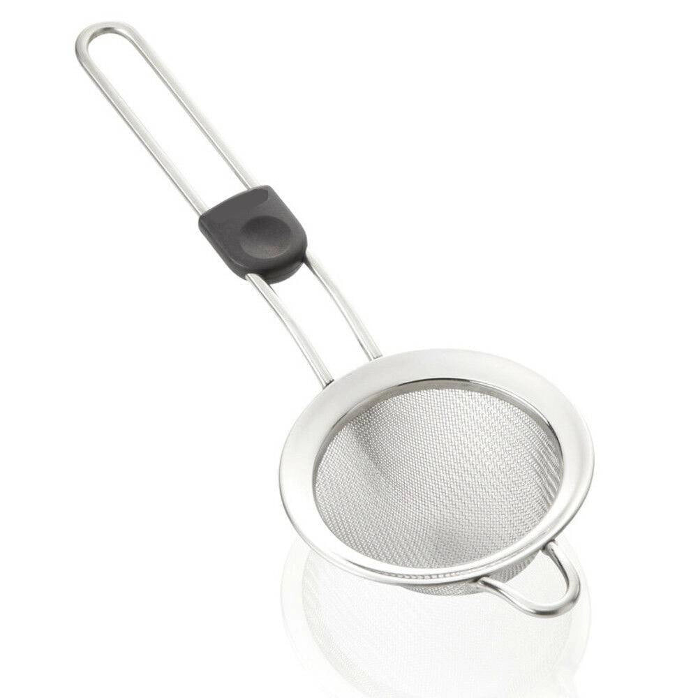 Trade Shop - Colino Da Cucina Passino Diametro 7,5 Cm In Acciaio Con Manico Incavo Pollice -