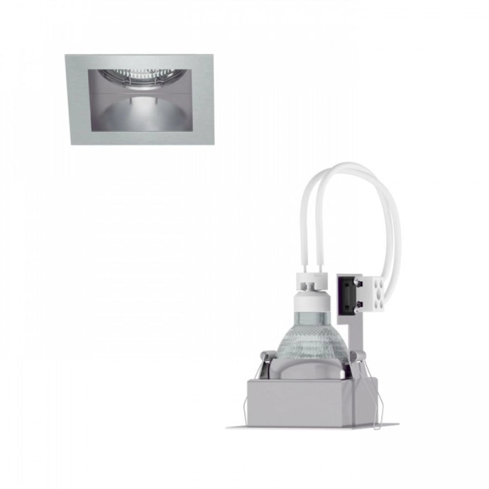 Faretto da incasso MERIKO GU10 fisso Acciaio inossidabile 230V GU10 50W