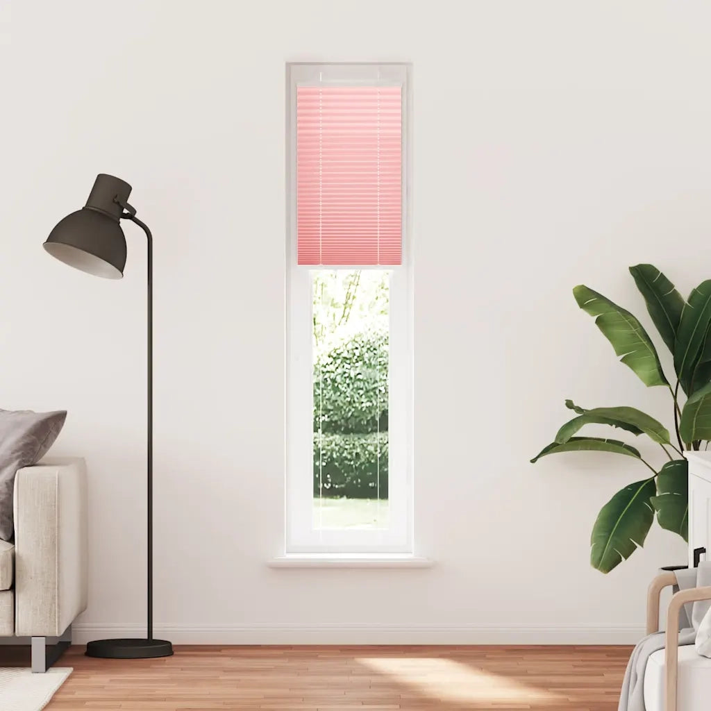 Tenda Plissettata | Tenda pliss¨¨ Rosa 45x200 cm Larghezza Tessuto 44,4 cm