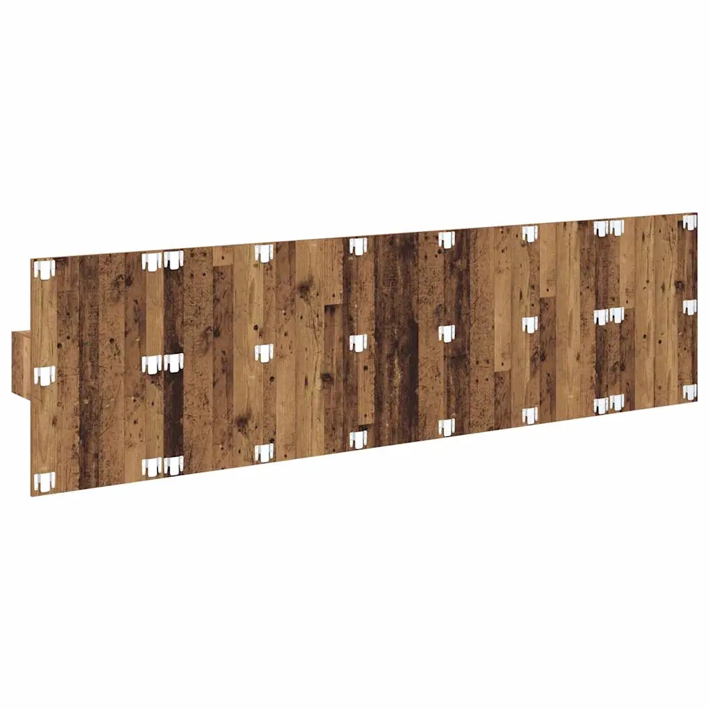 Testiera | Testata con Comodino 3 pcs Legno vecchio Legno multistrato