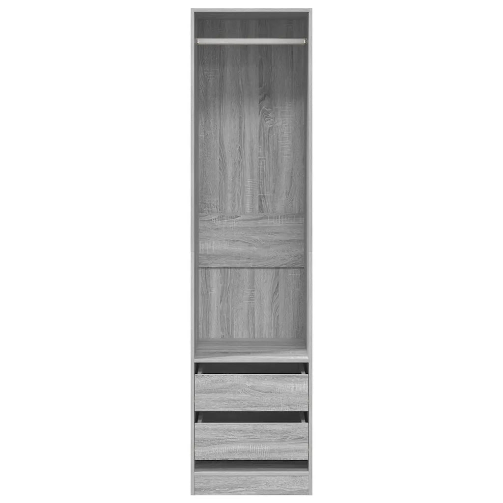Armadio con Cassetti Grigio Sonoma 50x50x200 Legno Multistrato 815349
