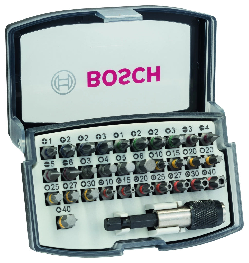 2607017319 - Set di bit di avvitamento da 32 pz. PH1- PH2- PH2- PH3- PZ1- PZ2- PZ2- PZ3- HEX 3- HEX 4- HEX 5- HEX 6- T10